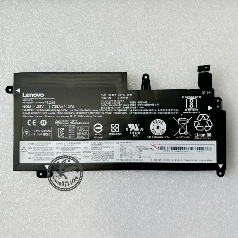 【新品】Lenovo Thinkpad S2 2nd Gen TP00081A TP00081B バッテリー01AV401 01AV400 01AV435 SB10J78998 電池パック交換 内蔵battery 単品拍卖