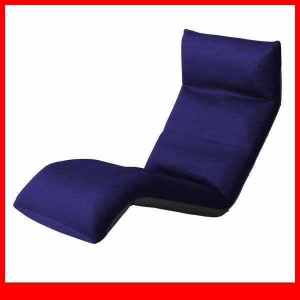 座椅子★新品/マルチリクライニング座椅子/ヘッド 背もたれ フット 14段階/ダウンスタイル/安心の日本製/ブルー/a1拍卖