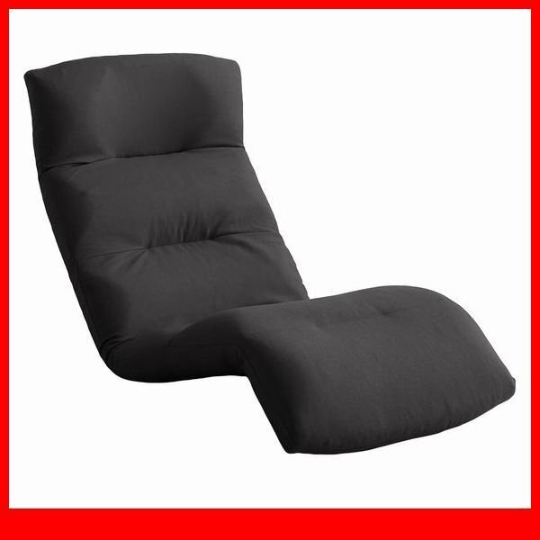 座椅子★日本製リクライニング座椅子 ダウンタイプ/布地 ファブリック/14段階調節ギア 転倒防止機能付/ローテーブル こたつで/ブラック/a2拍卖