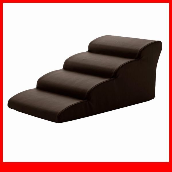 ペット用品★ドッグステップ 犬用階段4段タイプ/胴長 短足 超小型犬用 コーギー 他/ソファ ベッド の上り下りに/日本製 完成品/ブラウン/a2拍卖