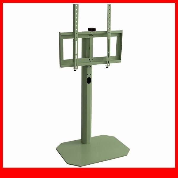 テレビ台★新品/北欧インテリア 八角壁寄せテレビスタンド ロータイプ/32~65型TV対応 コード一体型収納 首振り機能/グリーン/a2拍卖