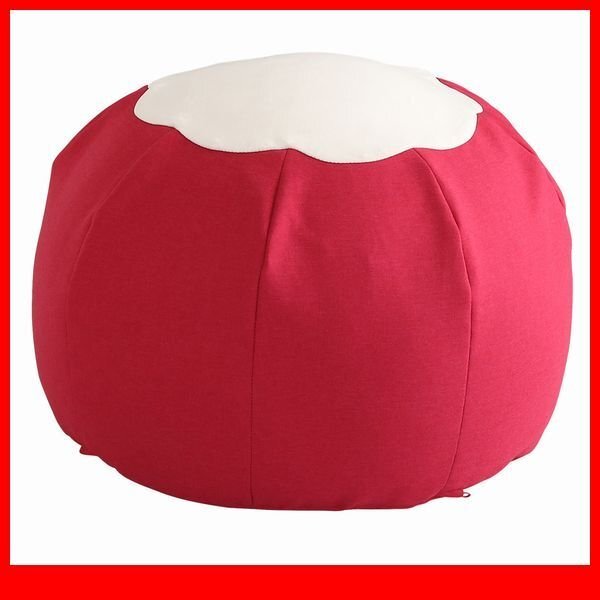 クッション★かわいいお花型ビーズクッション/使い方色々 オットマン スツール サイドテーブル/カバーリング/中身 日本製/ローズ/a6拍卖