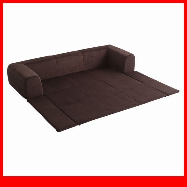 ソファ★新品/フロアマット付きソファ Lサイズ/ローソファ フロアーソファ/お家で洗えるカバーリングタイプ 布地/日本製/起毛ブラウン/a6拍卖
