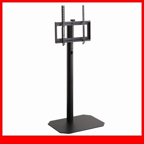テレビ台★新品/美しいフォルムの八角壁寄せテレビスタンド ハイタイプ/32~65インチ/コーナー対応 スイング 首振り機能/ブラック/a1拍卖