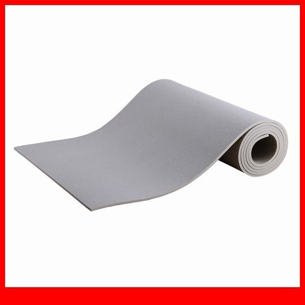 フロアマット★新品/継ぎ目がないPVCロールマット スリムロング 110×500cm/抗菌 防水 防音 すべり止め/グレー/a3拍卖