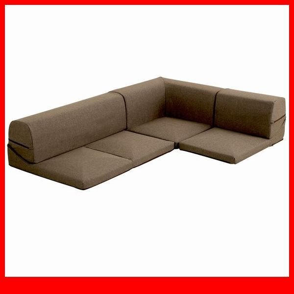 ソファ★カバーリング 着せ替え コーナー ローソファ フロアソファ 3人掛け/布地 清潔 洗濯可 レイアウト変更可 安心の日本製/ブラウン/a3拍卖