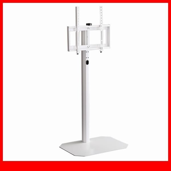 テレビ台★新品/美しいフォルムの八角壁寄せテレビスタンド ハイタイプ/32~65インチ/コーナー対応 スイング 首振り機能/ホワイト/a4拍卖