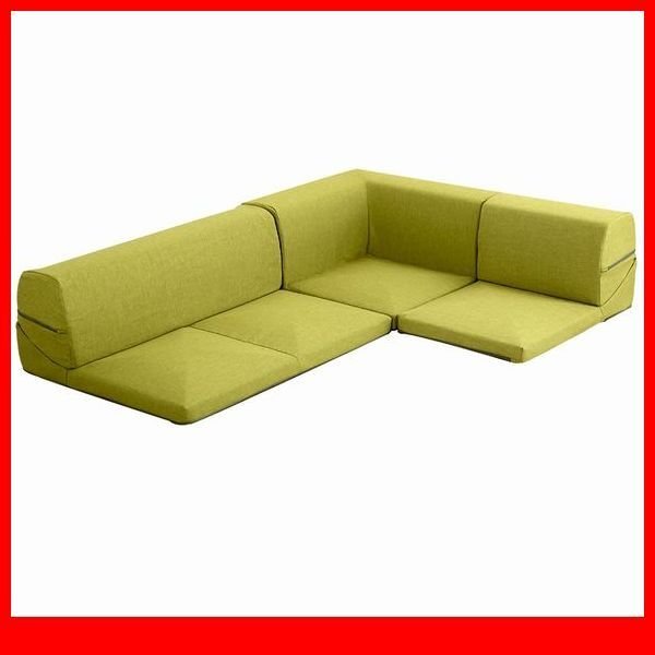 ソファ★カバーリング 着せ替え コーナー ローソファ フロアソファ 3人掛け/布地 洗濯可 レイアウト変更可 日本製/ダリアングリーン/a4拍卖