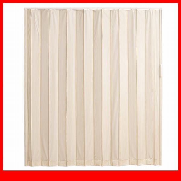 間仕切り★新品/木目調 アコーディオンドア 幅200cm/間仕切り 目隠し/スムーズ開閉 マグネット/オフィス 商業施設でも/ホワイト/a4拍卖