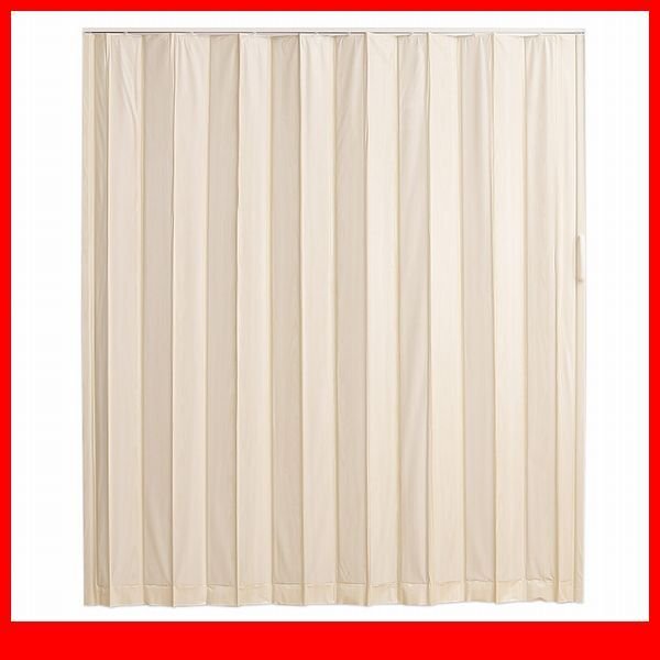 間仕切り★新品/木目調 アコーディオンドア 幅150cm/間仕切り 目隠し/スムーズ開閉 マグネット/オフィス 商業施設でも/ホワイト/a4拍卖