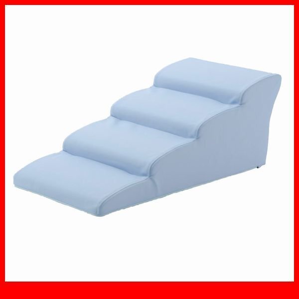 ペット用品★ドッグステップ 犬用階段4段タイプ/胴長 短足 超小型犬用 ミニチュアダックスフンド 他/ソファ の上り下に/ライトブルー/a4拍卖