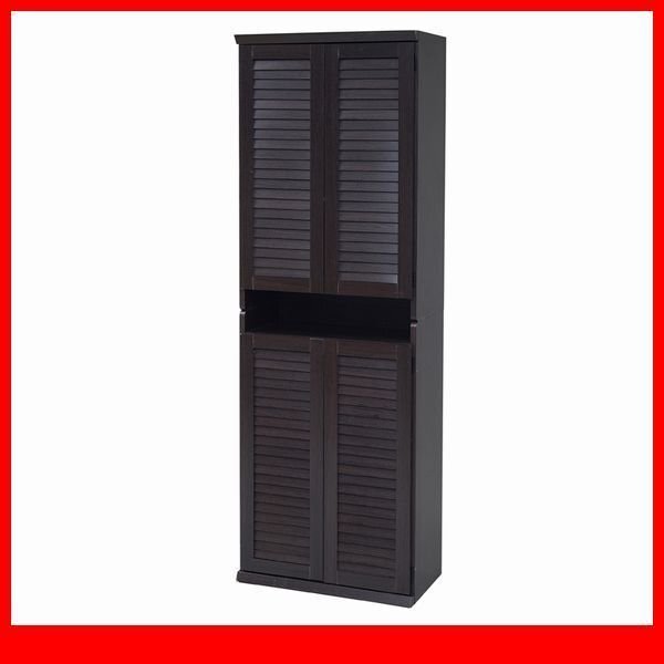 下駄箱★ルーバーシューズボックス 幅60cm 2個組/靴箱 シューズラック 下足入れ/縦横自在 薄型 可動棚/ダークブラウン/SGTA-0101SET/a1拍卖