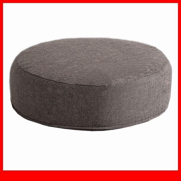 クッション★カバーリング低反発クッション 1個 座布団/洗濯可能なクッションカバー 丸型/シンプル 和室 洋室/厚さ16cm/日本製/ブラウン/a4拍卖