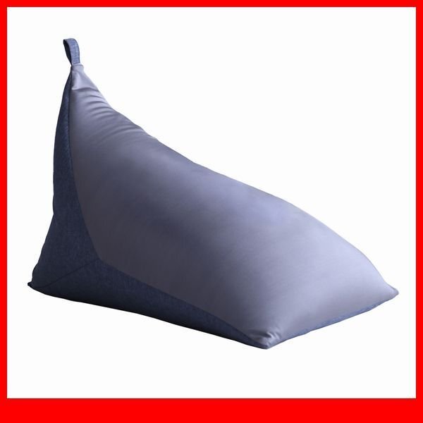 クッション★新品/コンパクトビーズクッション/座る もたれる 寝転ぶ 抱える/軽量 取っ手付き/安心の日本製 完成品/ブルー/特価/a1拍卖