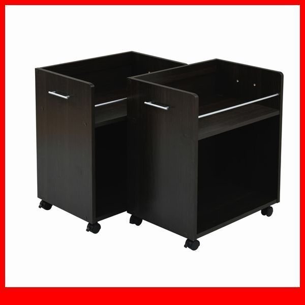 押入れ収納★クローゼット収納 ラック 2個セット/ワゴン 収納庫/リビング ダイニング デスクラックに/ダークブラウン/限定/sgta-0129/a1拍卖