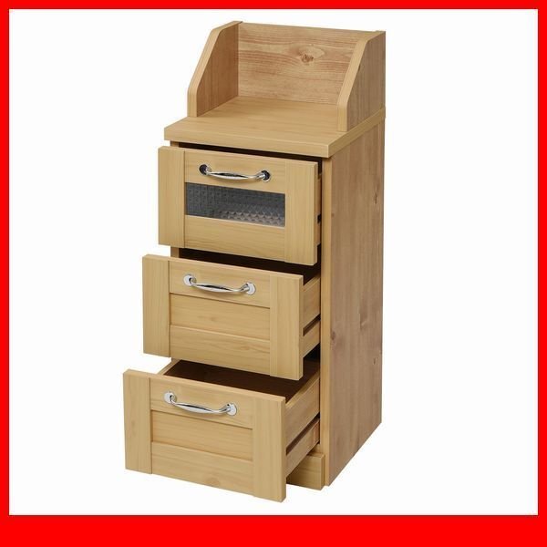 チェスト★カウンター下収納 チェスト/カントリーテイスト/リビングチェスト キッチンカウンター下収納棚/ナチュラル/特価/FLLA-0017/a1拍卖