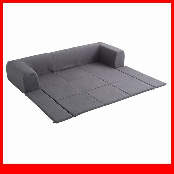 ソファ★新品/フロアマット付きソファ Lサイズ/ローソファ フロアーソファ/お家で洗えるカバーリングタイプ 布地/日本製/アッシュグレー/a3拍卖