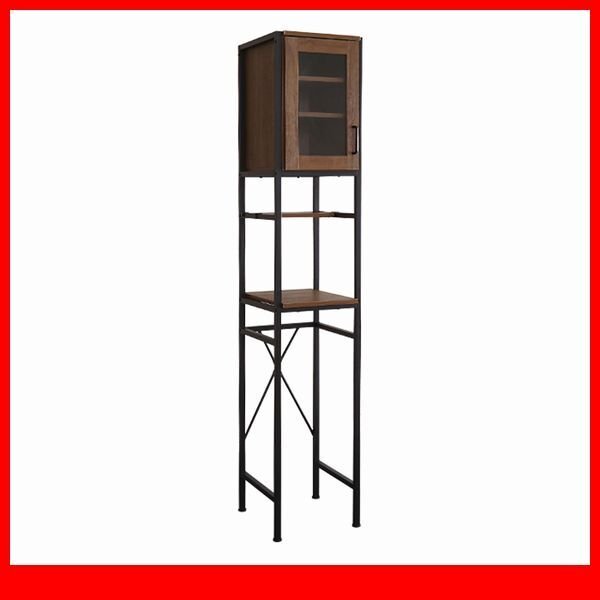 キッチン収納★新品/ヴィンテージごみ箱上ラック すきま収納 幅35cm/木目調 ブラウン/食器 家電収納/ウォールナット/a3拍卖