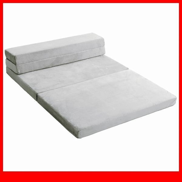 ソファ マットレス★新品/4Way 折りたたみ高反発ソファマットレス セミダブル/ローソファ~枕付きマットレスへ/安心の日本製/グレー/a4拍卖