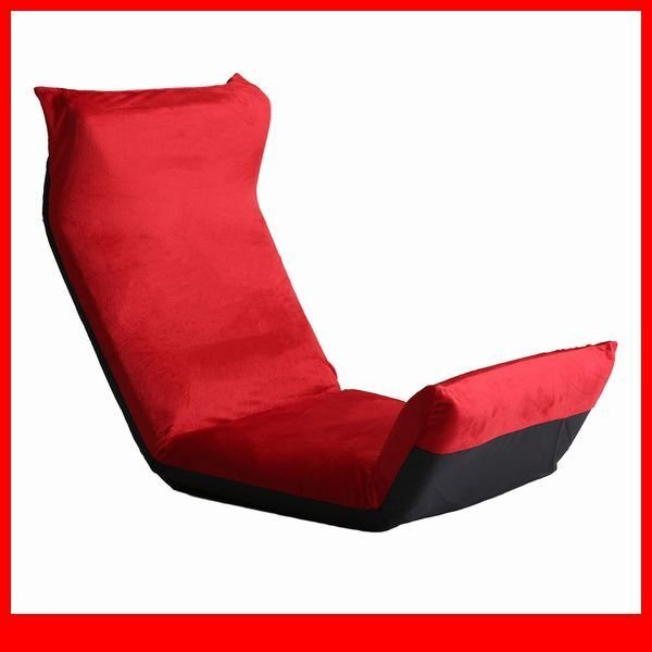 座椅子★新品/マルチリクライニング座椅子/ヘッド 背もたれ フット 14段階/アップスタイル/安心の日本製/起毛レッド/a7拍卖