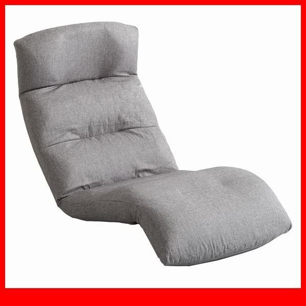 座椅子★日本製リクライニング座椅子 ダウンタイプ/布地 ファブリック/14段階調節ギア 転倒防止機能付/ローテーブル こたつで/グレー/a5拍卖