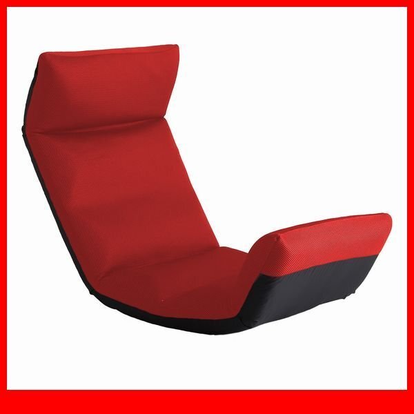 座椅子★新品/マルチリクライニング座椅子/ヘッド 背もたれ フット 14段階/アップスタイル/安心の日本製/レッド/a3拍卖