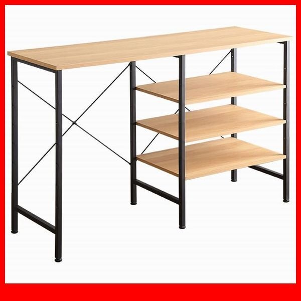 キッチン収納★新品/ヴィンテージ ごみ箱上キッチンカウンター 120cm幅/リビングのシェルフにも 可動 収納棚/シャビーオーク ブラック/a1拍卖