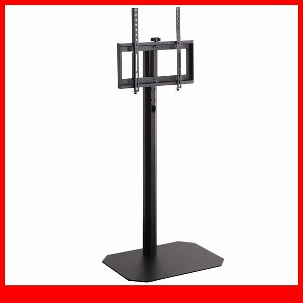 テレビ台★新品/大人かわいいインテリア 八角壁寄せテレビスタンド ハイタイプ/32~65型TV対応 コード一体型収納 首振り機能/ブラック/a1拍卖