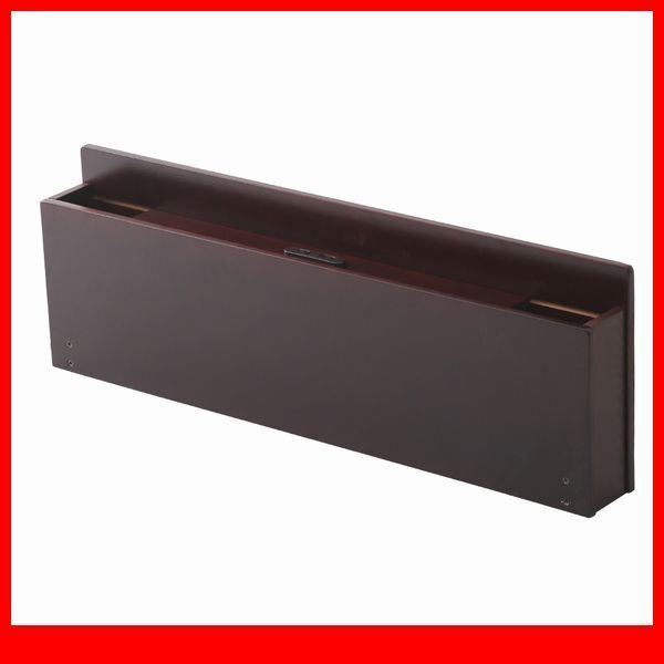 オプション品★パイン材脚付きすのこベッド リリッタ専用宮棚 単品 シングル用/コンセント付き/ブラウン/a1拍卖