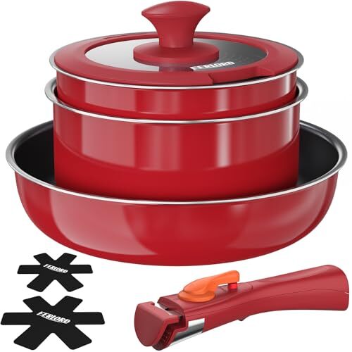 FLD201 FERLORD フライパン セット 鍋 セット IH ガス対応 取っ手が取れる 鍋 フライパン セット 一人暮らし調拍卖