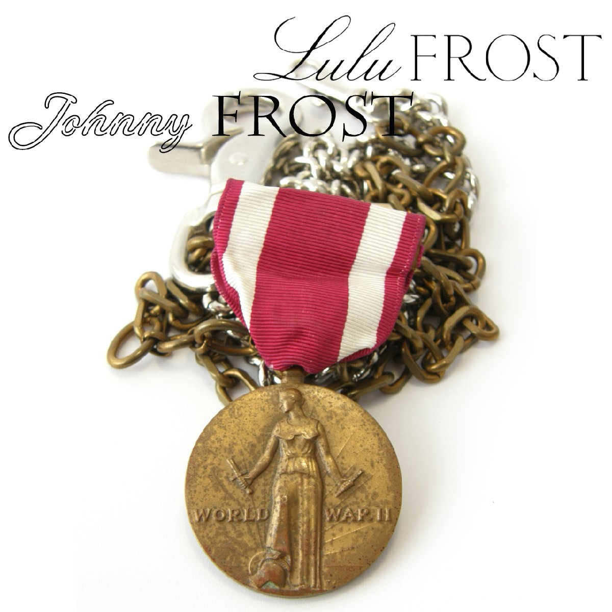 新品 ジョニーフロスト ビクトリーメダル 【米軍】 定価2.9万円 ウォレットチェーン 第二次世界大戦 アメリカ軍 ルルフロスト ★242424拍卖