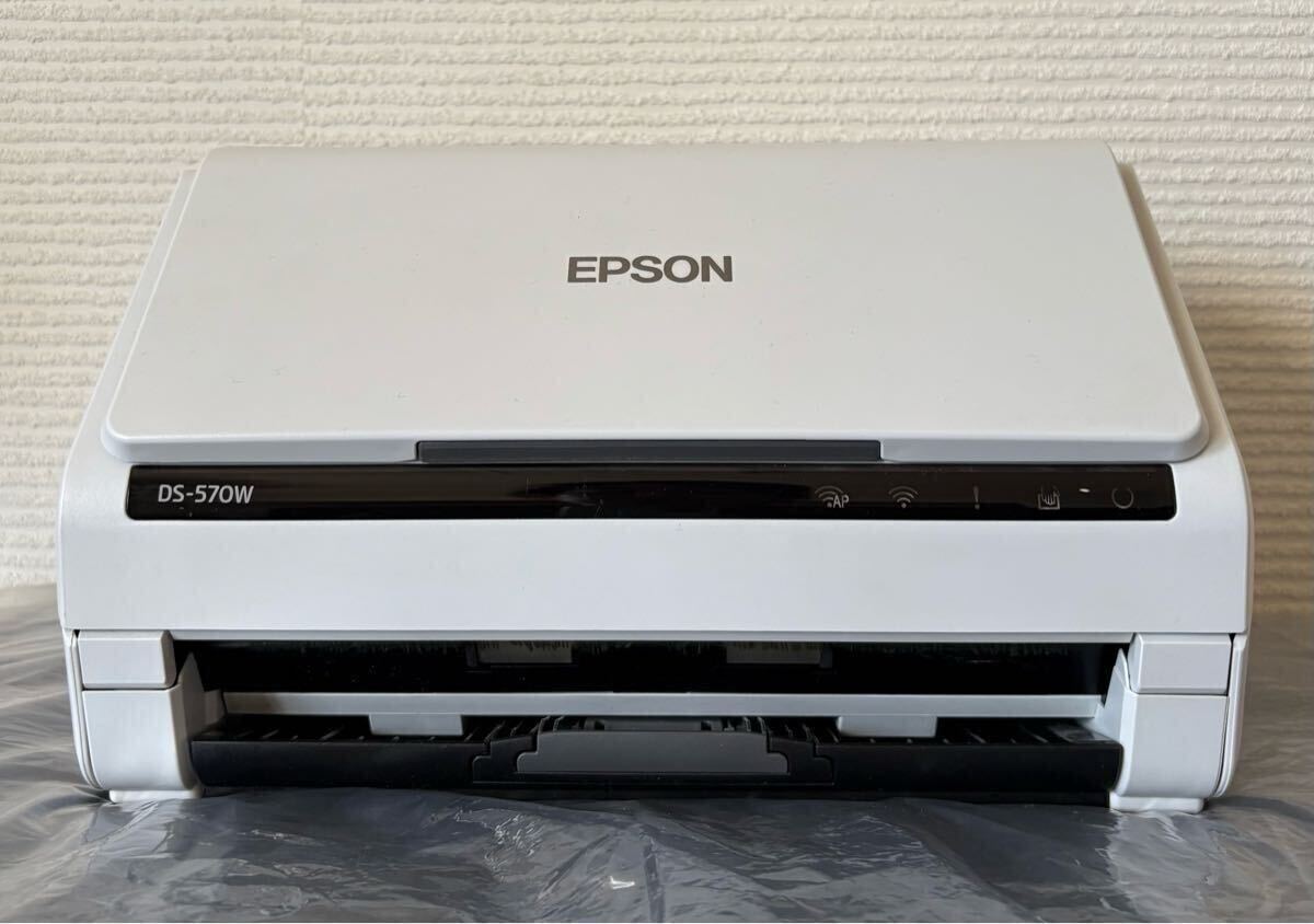 EPSON エプソン DS-570W ドキュメントスキャナー Wi-Fi対応 動作確認済み 配線コード付き 中古 拍卖