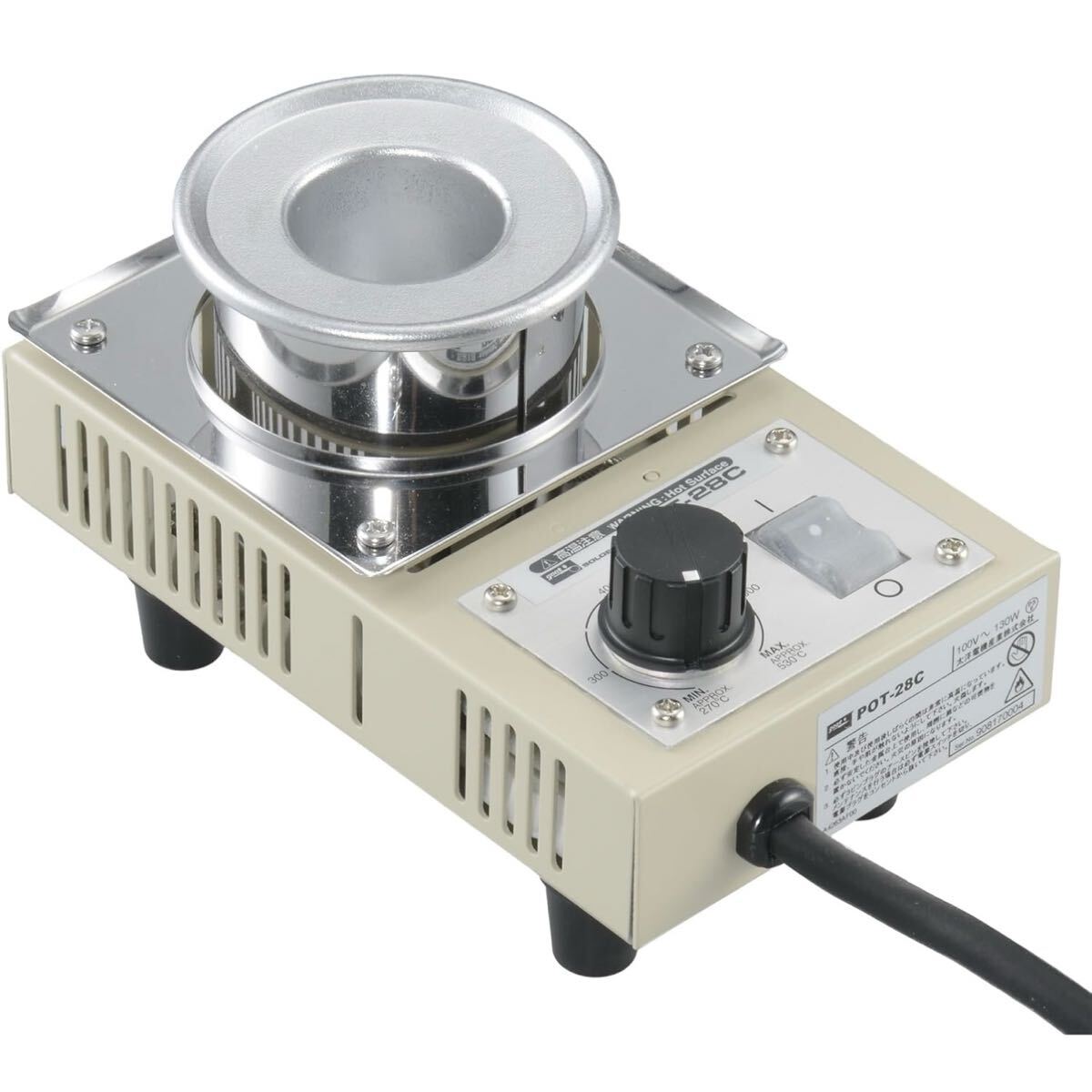 ☆太洋電機産業(goot) 小型はんだ槽 鋳物ツボタイプ POT-28C 棒はんだ フラックス付き拍卖