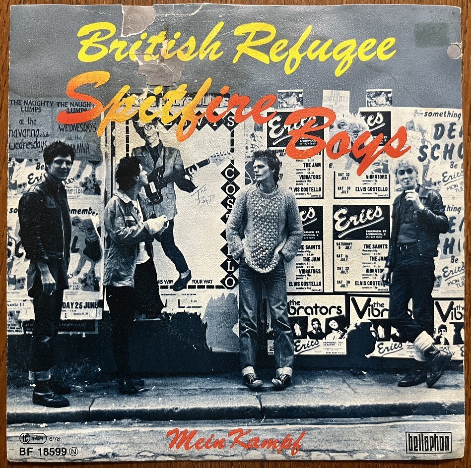 Vintage Vinyl 試聴可 Spitfire Boys - British Refugee (germany orig) 7'【70's punk/power pop/new wave パンク天国】拍卖