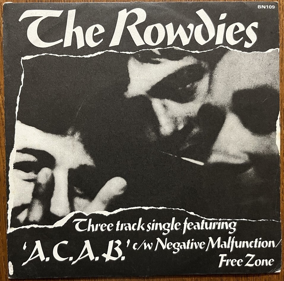 Vintage Vinyl 試聴可 The Rowdies - A.C.A.B. orig 7'【70's punk/power pop/new wave パンク天国】拍卖