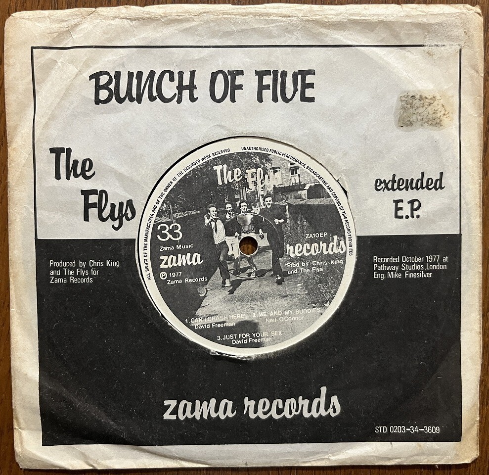 Vintage Vinyl 試聴可 The Flys - bunch of five EP orig 7'【70's punk/power pop/new wave パンク天国】拍卖