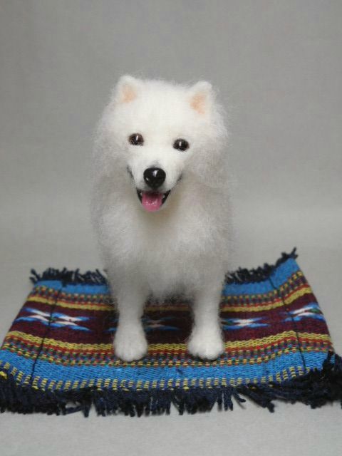 羊毛フェルト スピッツ ハンドメイド拍卖