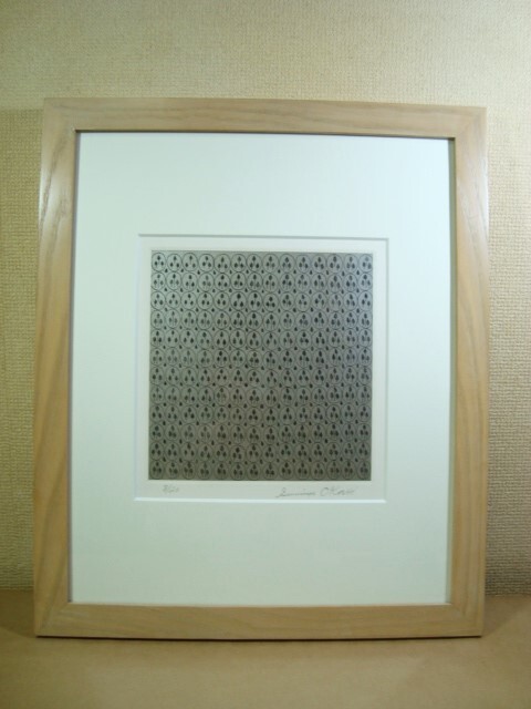 真作/希少★Eugenia Sumiye Okoshi ユージニア・スミエ・オコシ 1921-2008 日系女性アーティスト★エッチング 8/20★本人サイン有★額装拍卖