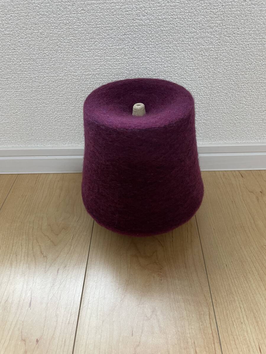 ☆ふわふわモヘアの糸・ワイン・700g☆拍卖