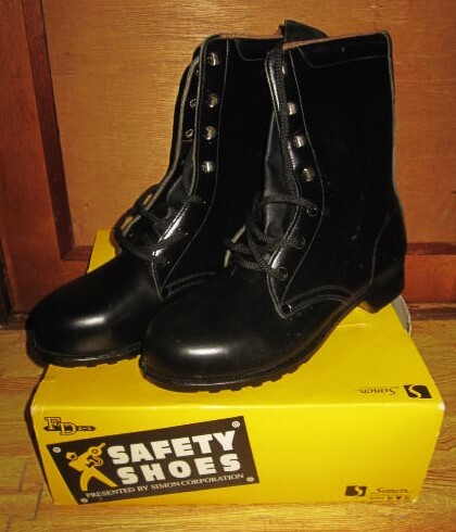 ★未使用★Simonシモン★革製安全長編上靴★S種★FD33★25.5cmEEE ★黒★安全靴拍卖