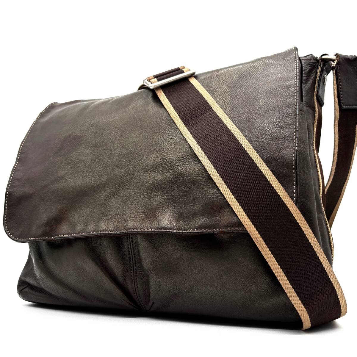 正規品 コーチ メンズ ショルダーバッグ フラップ メッセンジャー ヘリテージ オールレザー ビジネス 多収納 ダークブラウン拍卖