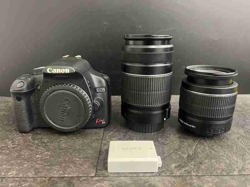 CT12619 Canon 一眼レフカメラ DS126231 /LENS EF-S 55-250mm 1;4-5.6IS Ⅱ/18-55mm 1:3.5-5.6IS Ⅱ拍卖