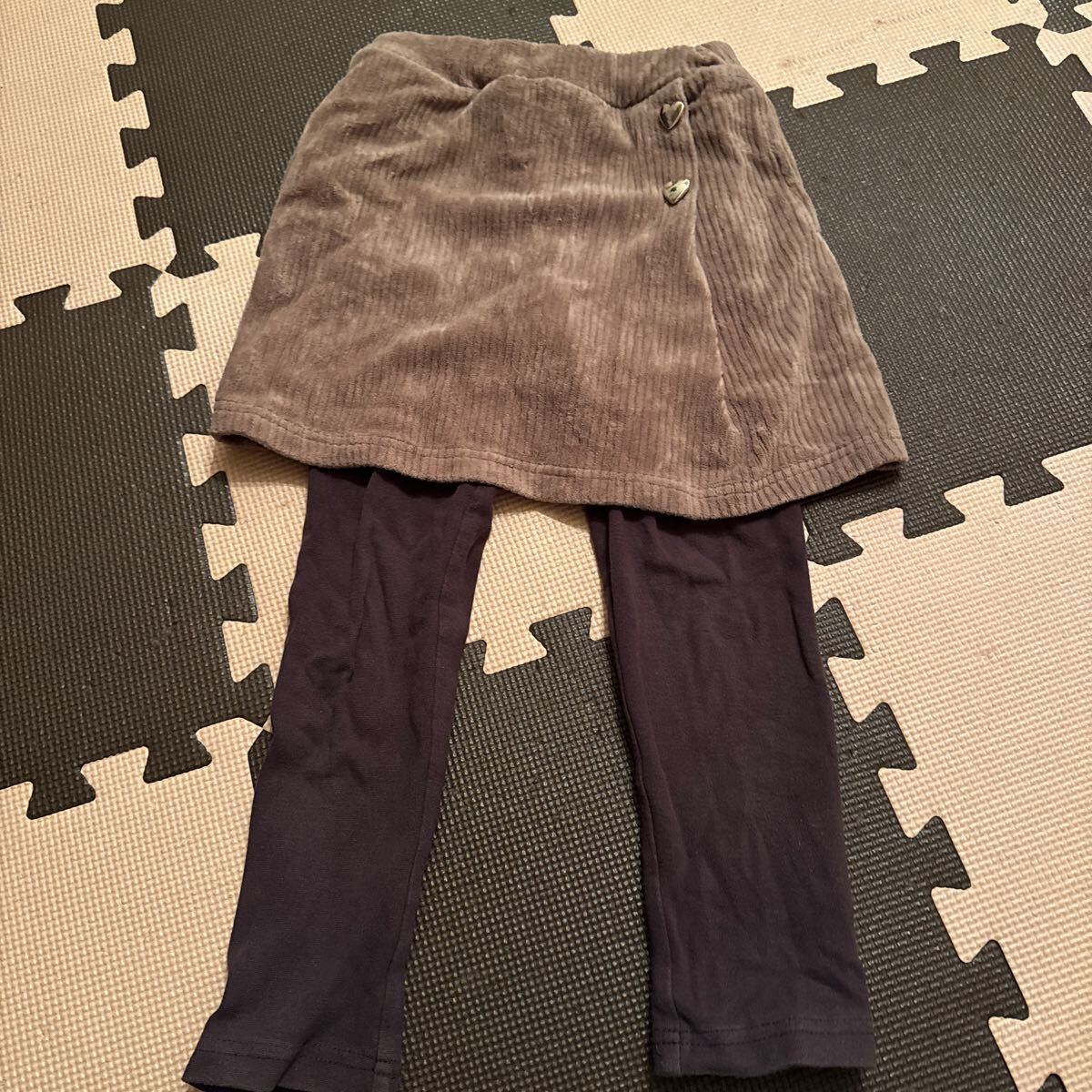 petitmainプティマイン レギスカパンツ サイズ120 女の子 レギンス スカート拍卖