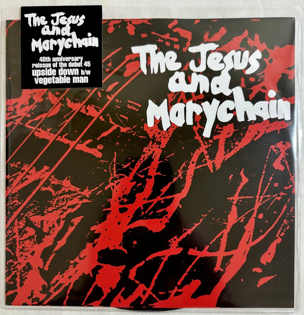 未開封 未使用品 Jesus And Marychain「Upside Down / Vegetable Man」7インチEP 40th anniversary reissue 1984年デビューシングル拍卖