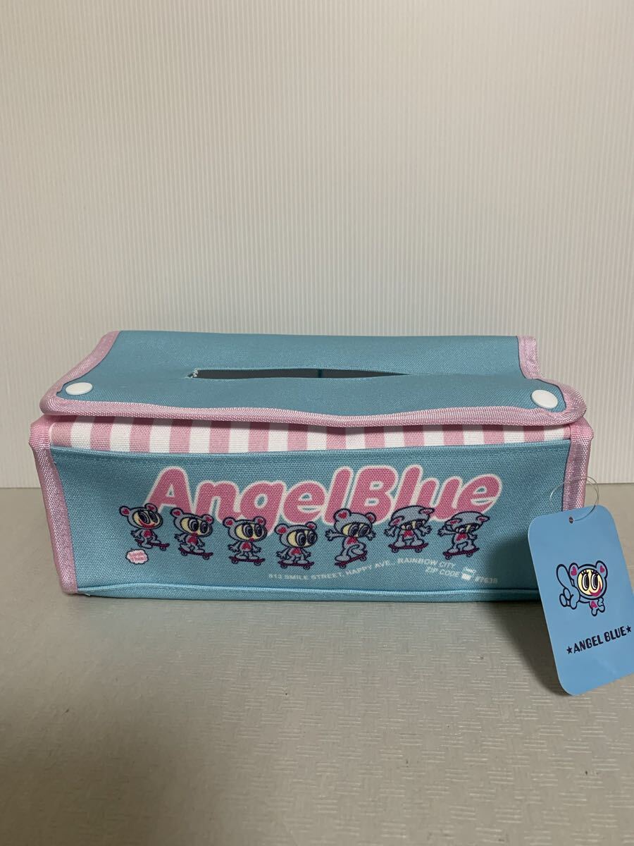 タグ付 未使用 Angel Blue エンジェルブルー ティッシュケース/ナカムラくん/青×ピンク/タグ記載サイズ約10×26×3cm拍卖