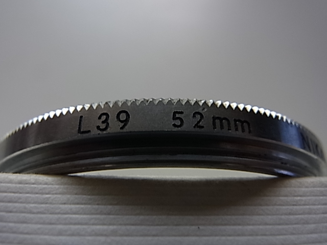 送料110円~ 銀枠 Nikon ニコン L39 52mm径 管理no.7拍卖