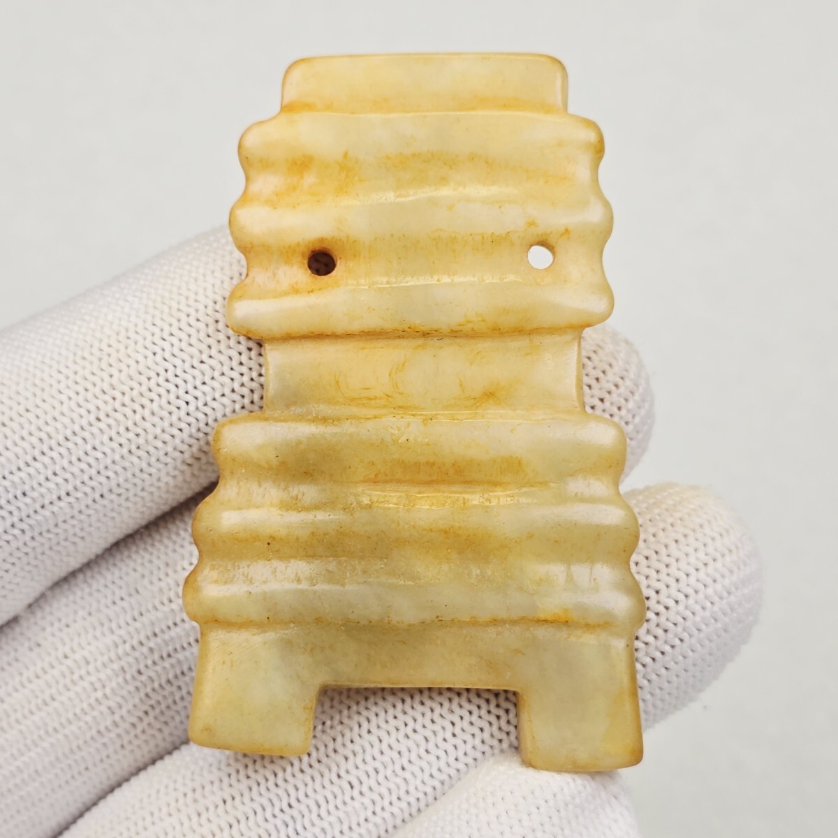 レア 縄文、弥生、古墳、須恵器、透明感質感良い 天然滑石 瑪瑙 琴柱形石器 激安拍卖