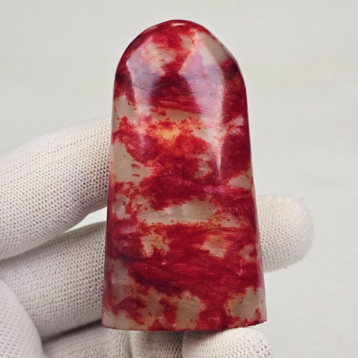 古文房具 鶏血石 鶏血玉 原石 印材 印石 置物 美品拍卖