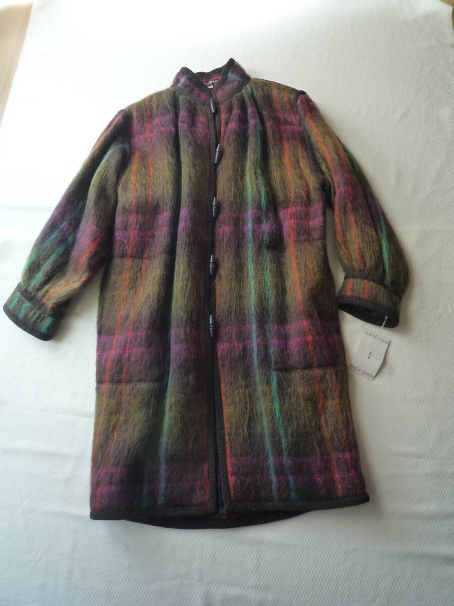 ☆SAINT LAURENT PARIS サンローラン モヘアコート タグ付き未使用☆拍卖