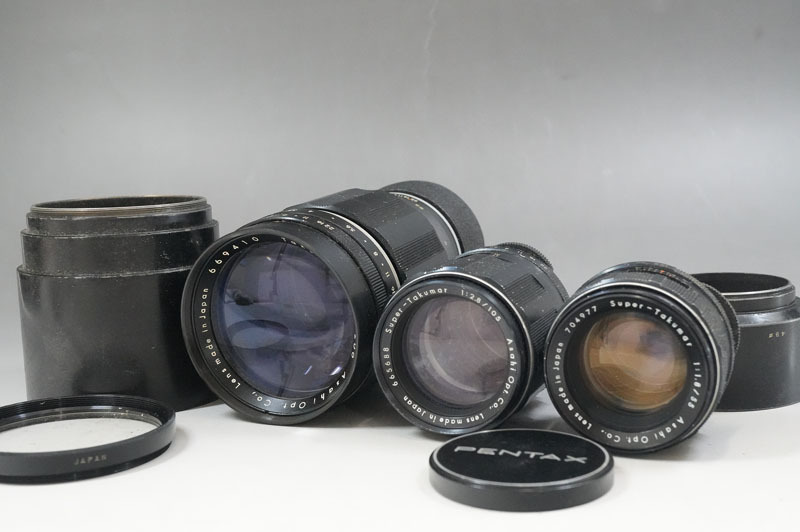 1円~【L834】PENTAX/ペンタックス レンズ 3点まとめ /Takumar 1:3.5/200 /Super-Takumar 1:2.8/105 /Super-Takumar 1:1.8/55拍卖